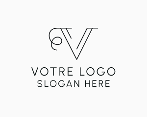 Generic Professional Letter V logo design