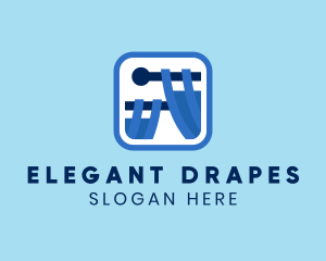 Drape - Drape Curtain Blinds logo design