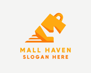 Shopping Mall - Fast Market Bag logo design