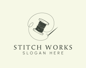 Alterations - Sewing Needle Thread logo design