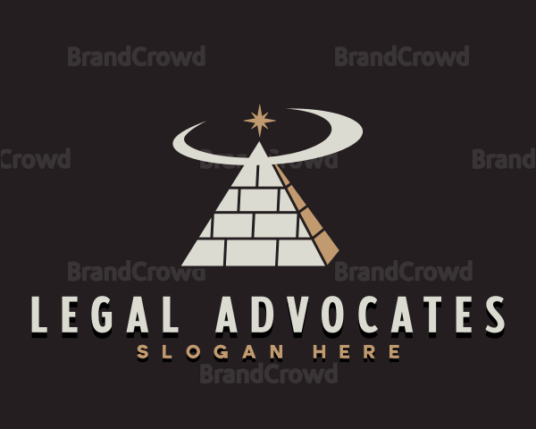 Spiritual Pyramid Star Logo