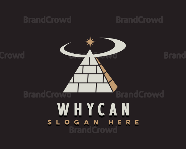 Spiritual Pyramid Star Logo