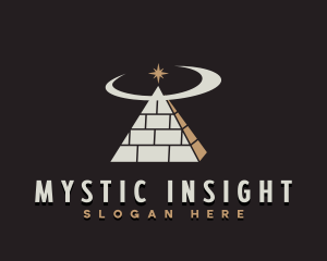 Divination - Spiritual Pyramid Star logo design