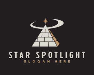 Spiritual Pyramid Star logo design