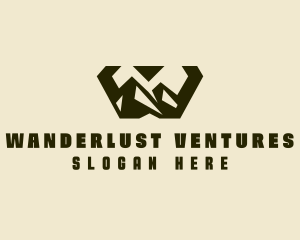 Mountain Trek Letter W logo design