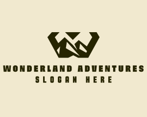 Mountain Trek Letter W logo design