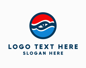 Liberal - American Patriotic Eye logo design