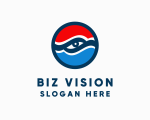 American Patriotic Eye logo design