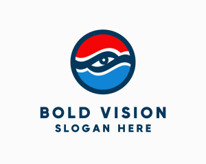 American Patriotic Eye logo design