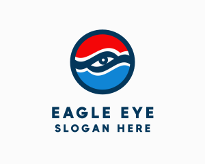 American Patriotic Eye logo design