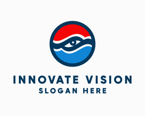 American Patriotic Eye logo design