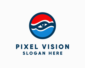 American Patriotic Eye logo design