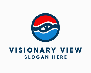 American Patriotic Eye logo design