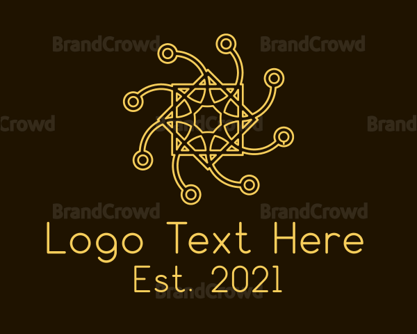 Intricate Networking Symbol Logo