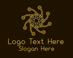Intricate Networking Symbol  Logo
