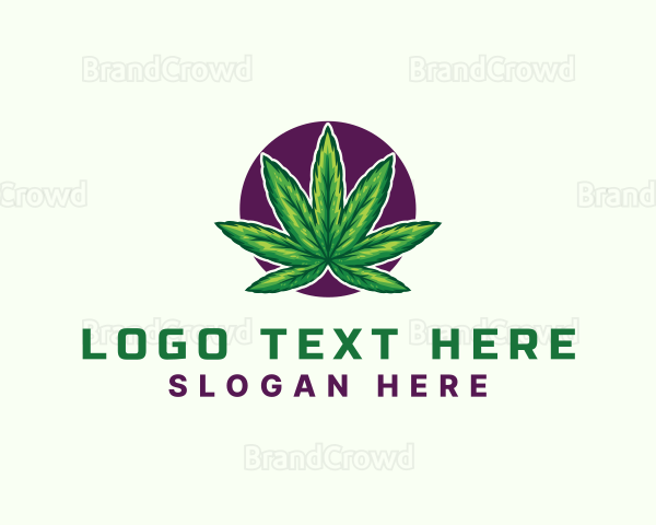 Hemp Cannabis Leaf Logo