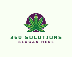 Hemp Cannabis Leaf logo design