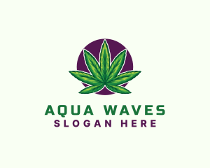 Hemp Cannabis Leaf logo design