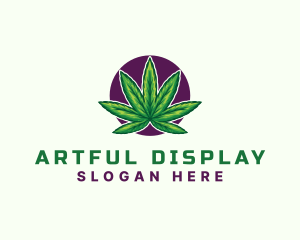 Hemp Cannabis Leaf logo design