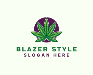 Hemp Cannabis Leaf logo design