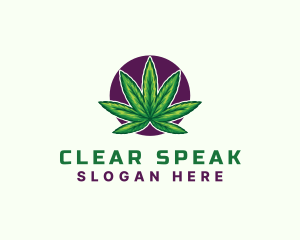 Hemp Cannabis Leaf logo design