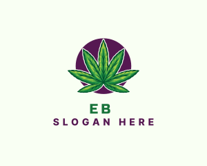 Hemp Cannabis Leaf logo design