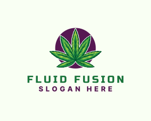 Hemp Cannabis Leaf logo design