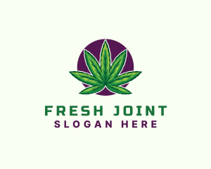 Joint - Hemp Cannabis Leaf logo design