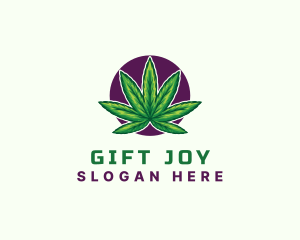 Hemp Cannabis Leaf logo design