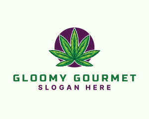 Hemp Cannabis Leaf logo design