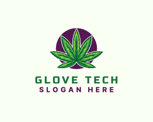 Hemp Cannabis Leaf logo design