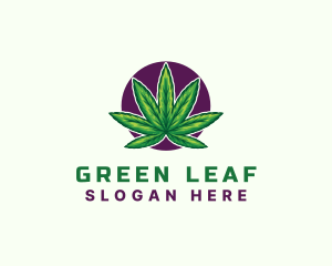 Leaf - Hemp Cannabis Leaf logo design