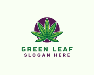 Cannabis - Hemp Cannabis Leaf logo design