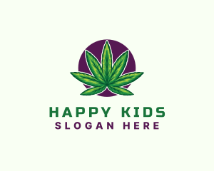 Hemp Cannabis Leaf logo design