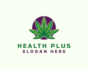 Hemp Cannabis Leaf logo design