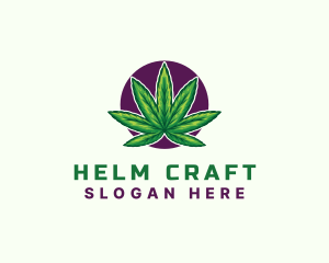 Hemp Cannabis Leaf logo design