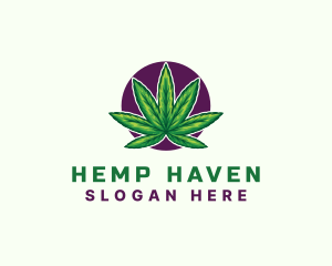 Hemp - Hemp Cannabis Leaf logo design