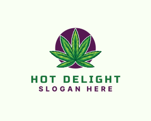 Hemp Cannabis Leaf logo design