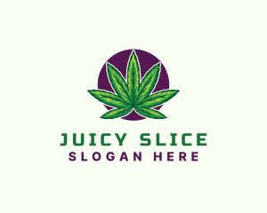 Hemp Cannabis Leaf logo design