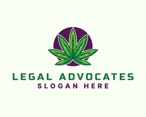 Hemp Cannabis Leaf logo design