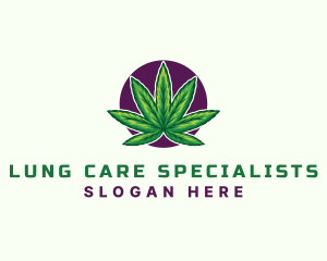 Hemp Cannabis Leaf logo design