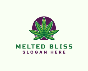 Hemp Cannabis Leaf logo design