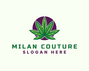 Hemp Cannabis Leaf logo design