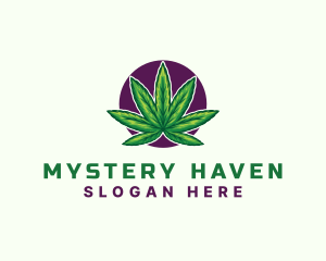 Hemp Cannabis Leaf logo design