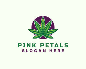 Hemp Cannabis Leaf logo design