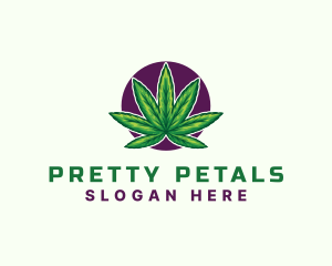 Hemp Cannabis Leaf logo design