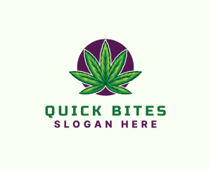 Hemp Cannabis Leaf logo design