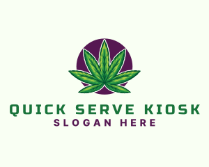 Hemp Cannabis Leaf logo design