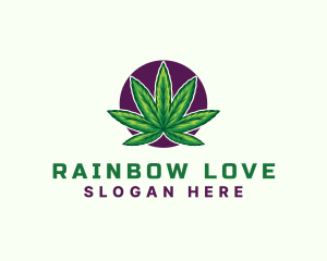 Hemp Cannabis Leaf logo design