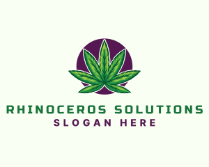 Hemp Cannabis Leaf logo design